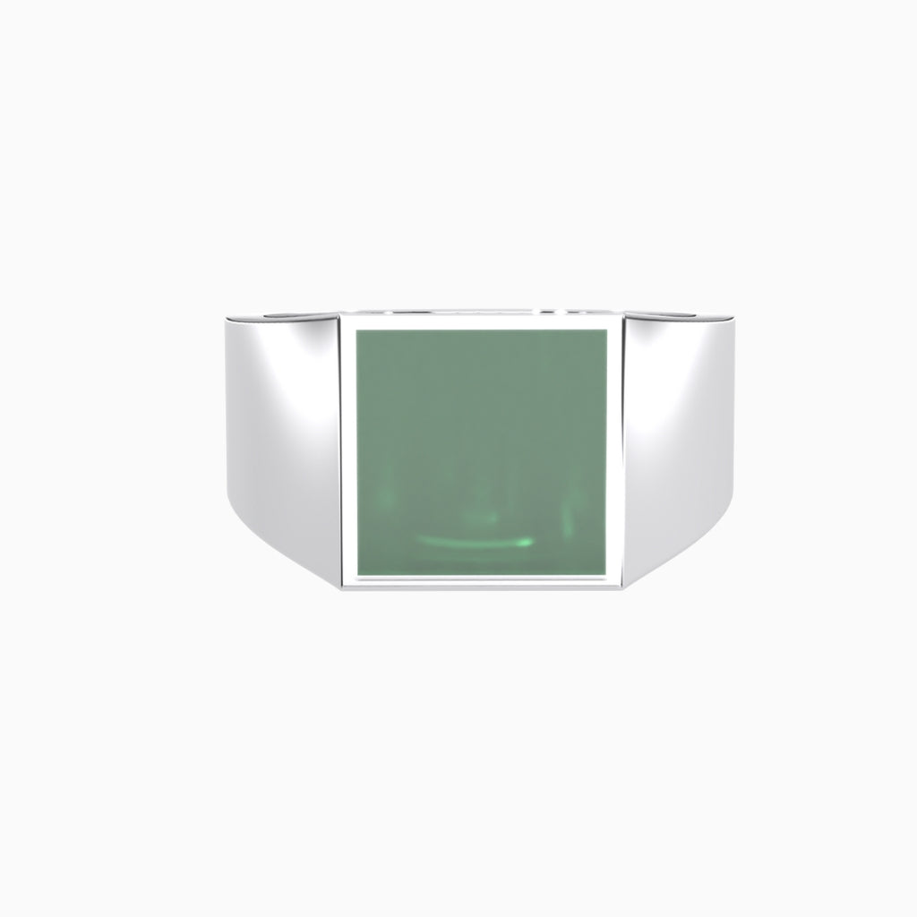 Green Malachite Rings Midha Silver