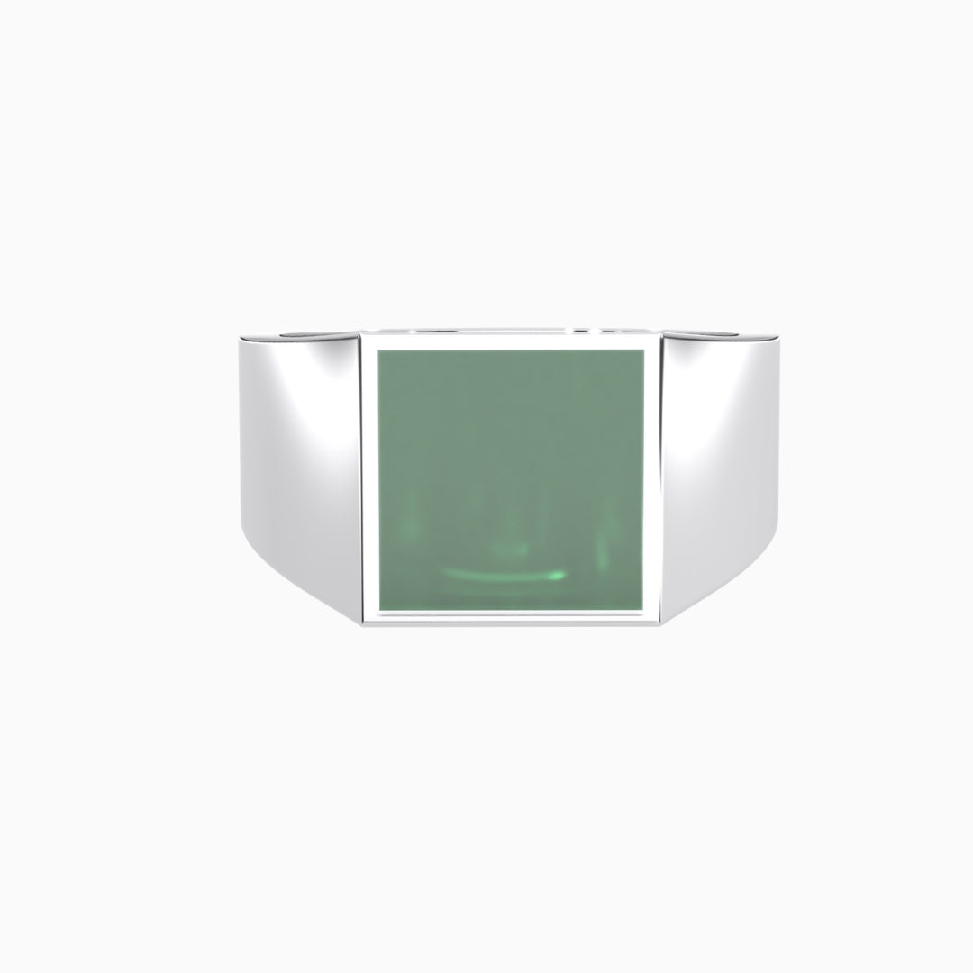 Green Malachite Rings Midha Silver
