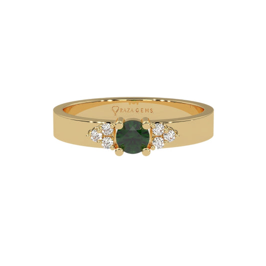 Emerald Rings Hanan Yellow Gold