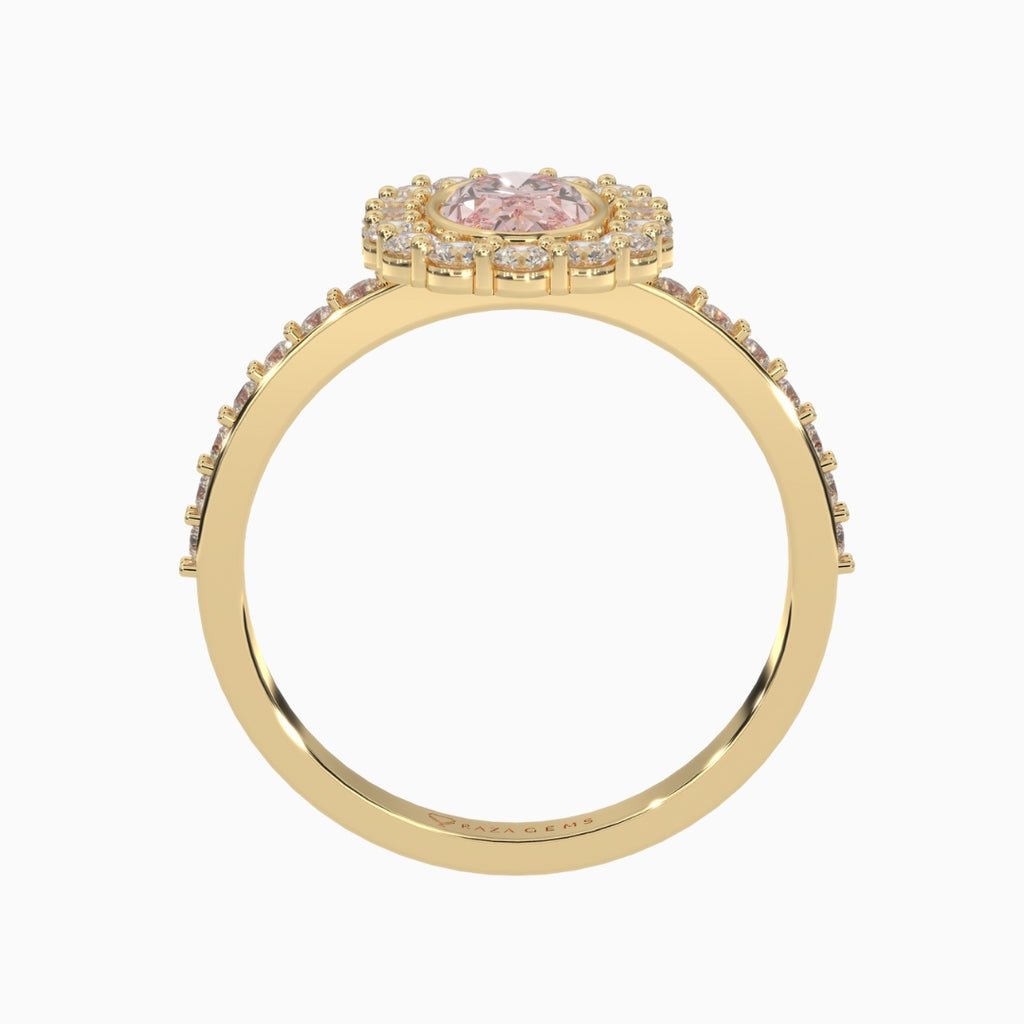 Morganite Rings Alya Yellow Gold
