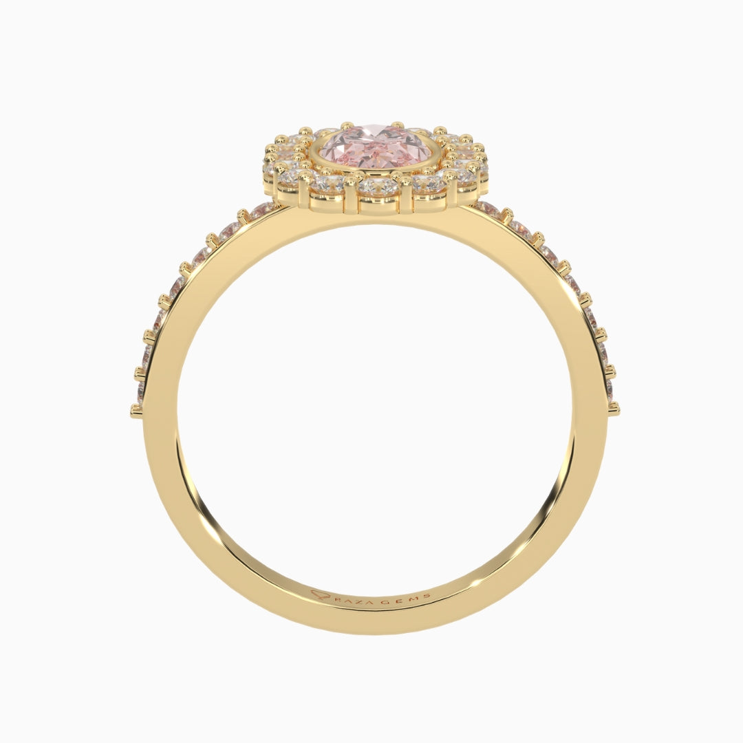 Morganite Rings Alya Yellow Gold
