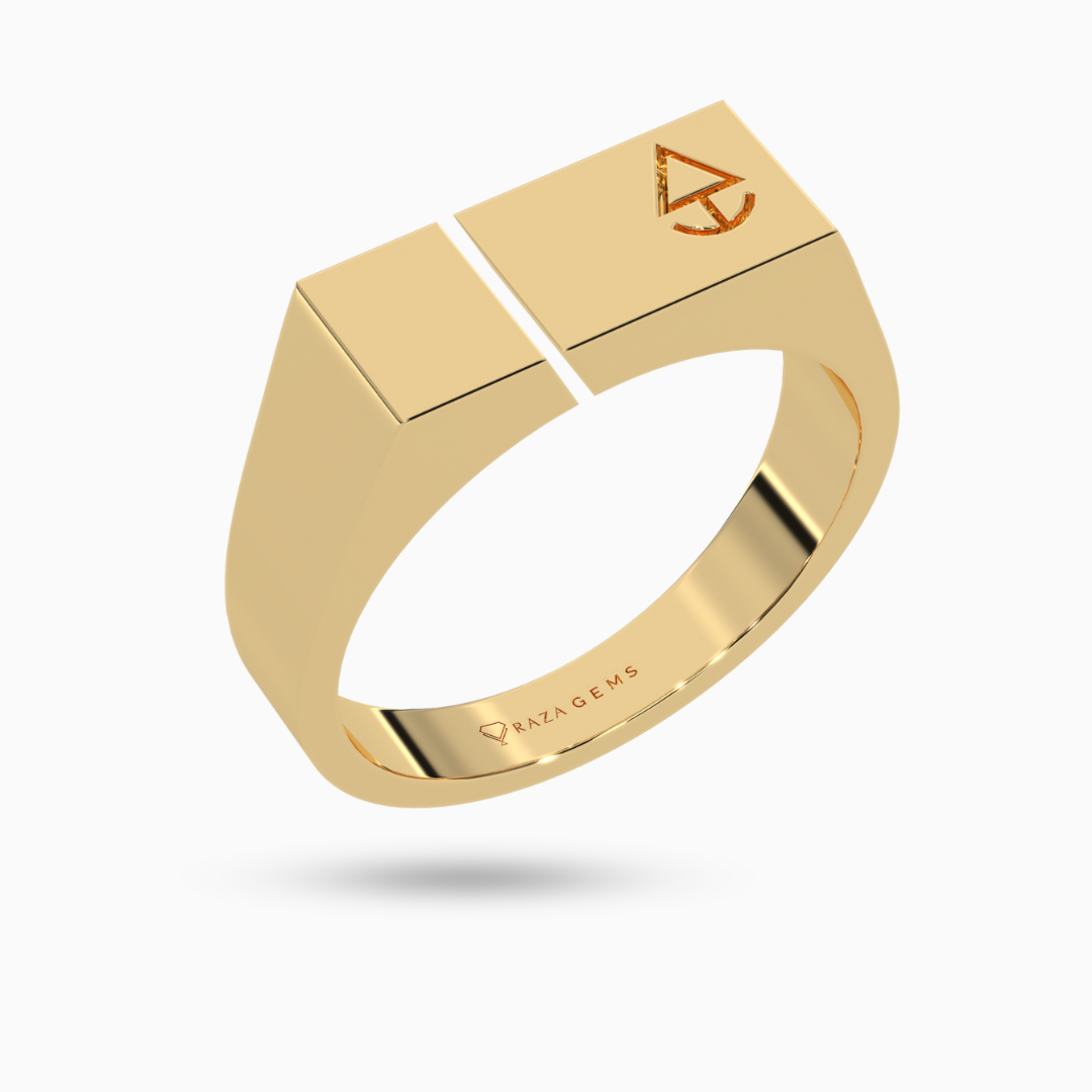 Mens  Ring  BahrAm 18K Yellow Gold