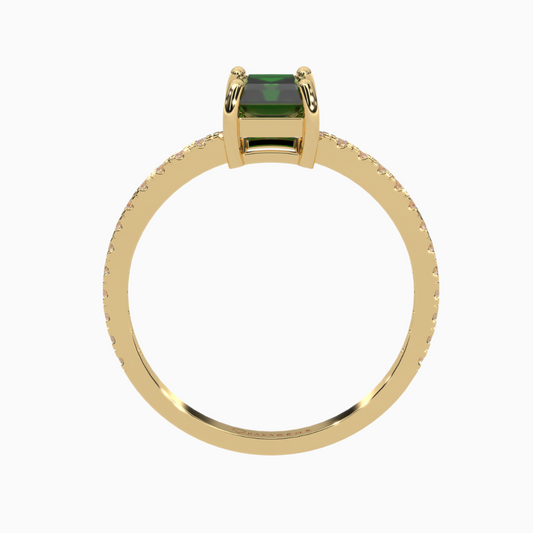 Emerald Ring  Akbar 18K Yellow Gold