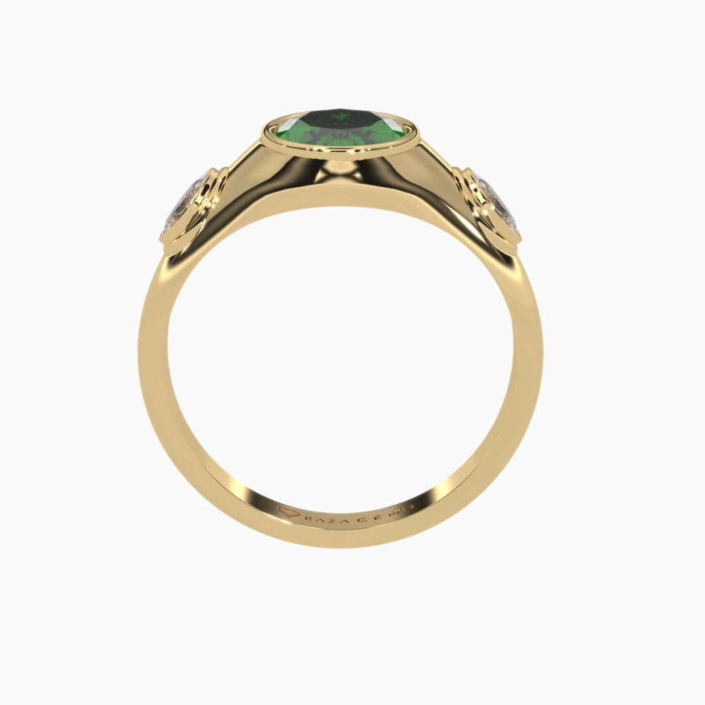 Lamya Emerald Ring 18K Yellow Gold