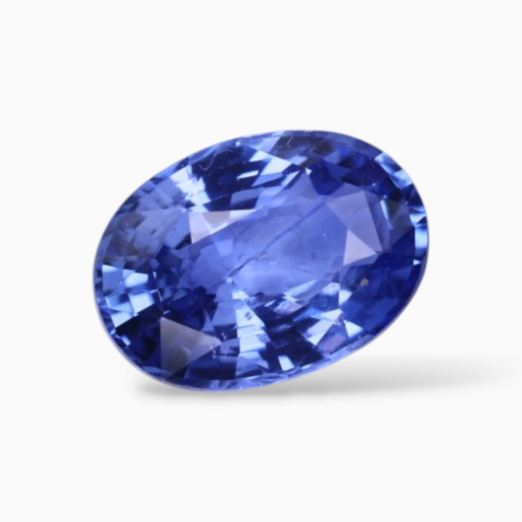 3.09 Carats Natural Blue Sapphire in Oval Shape & 10.12×7.25x4.75mm Size