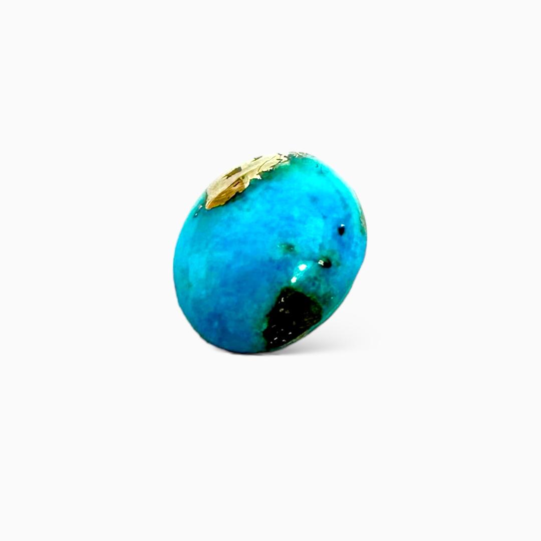 Natural Persian Turquoise 3.17 Carats Oval Cabochon Shape (9X12mm )