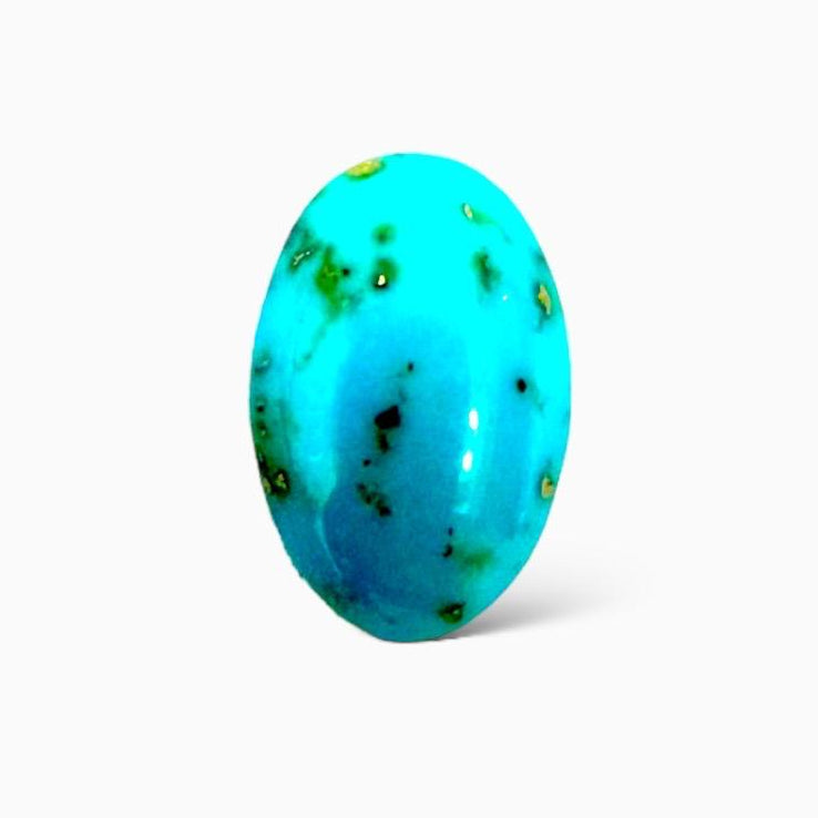 Natural Persian Turquoise 3.68 Carats Oval Cabochon Shape (13X9mm )