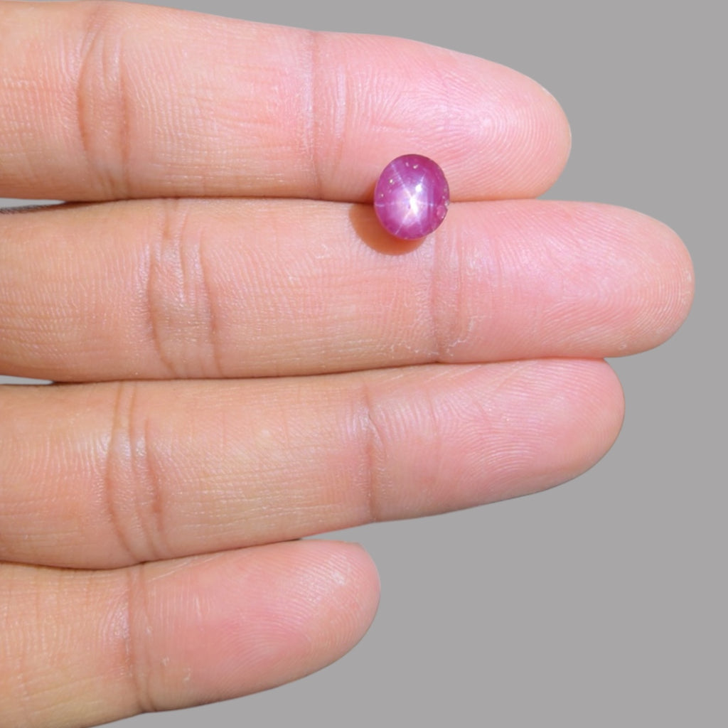 3.77 Carat Rare Pink Star Ruby - Unheated & Natural