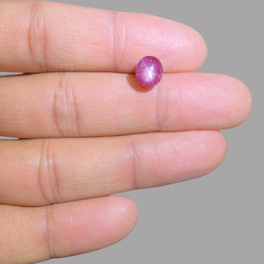 3.77 Carat Rare Pink Star Ruby from n\a - Unheated & Natural