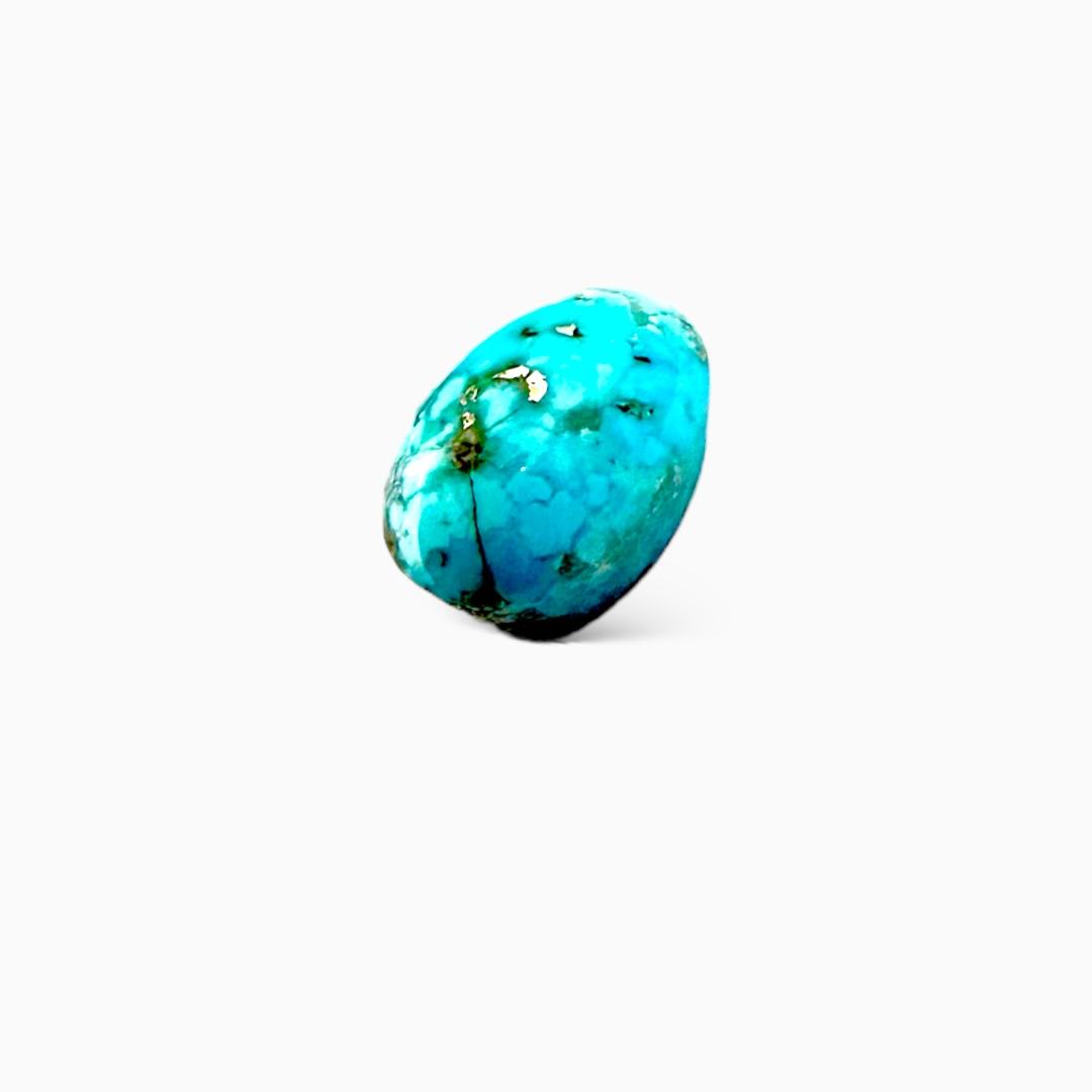 Natural Persian Turquoise 3.81 Carats Oval Cabochon Shape (12X8.5mm)