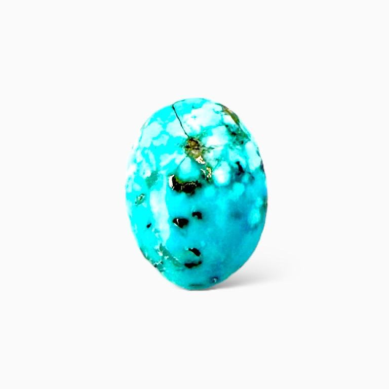 Natural Persian Turquoise 3.81 Carats Oval Cabochon Shape (12X8.5mm)