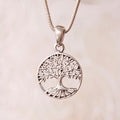 (PEN0096) 18K White Gold Tree Shape Pendant