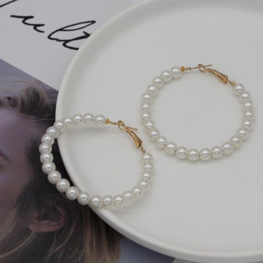 Fresh Water Pearl In 18K Yellow Gold Earrings for Womens (EAR0530)