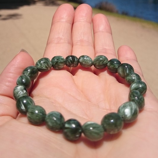 Green Color Beads Bracelet for Women (BRA0202)