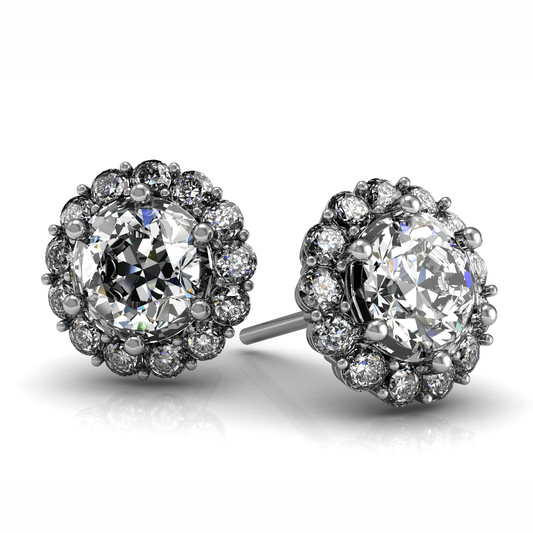 Moissanite Diamond In Pure Silver 925 Beautiful Earrings For Ladies (EAR0540)