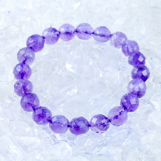 Purple Color Beads Bracelet for Men & Women (BRA0205)