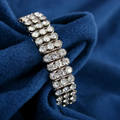 White Stone and Silver (Quality 925) Bracelet for Women (BRA0207)