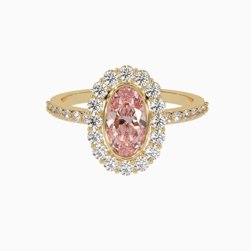 Morganite Rings Alya Yellow Gold
