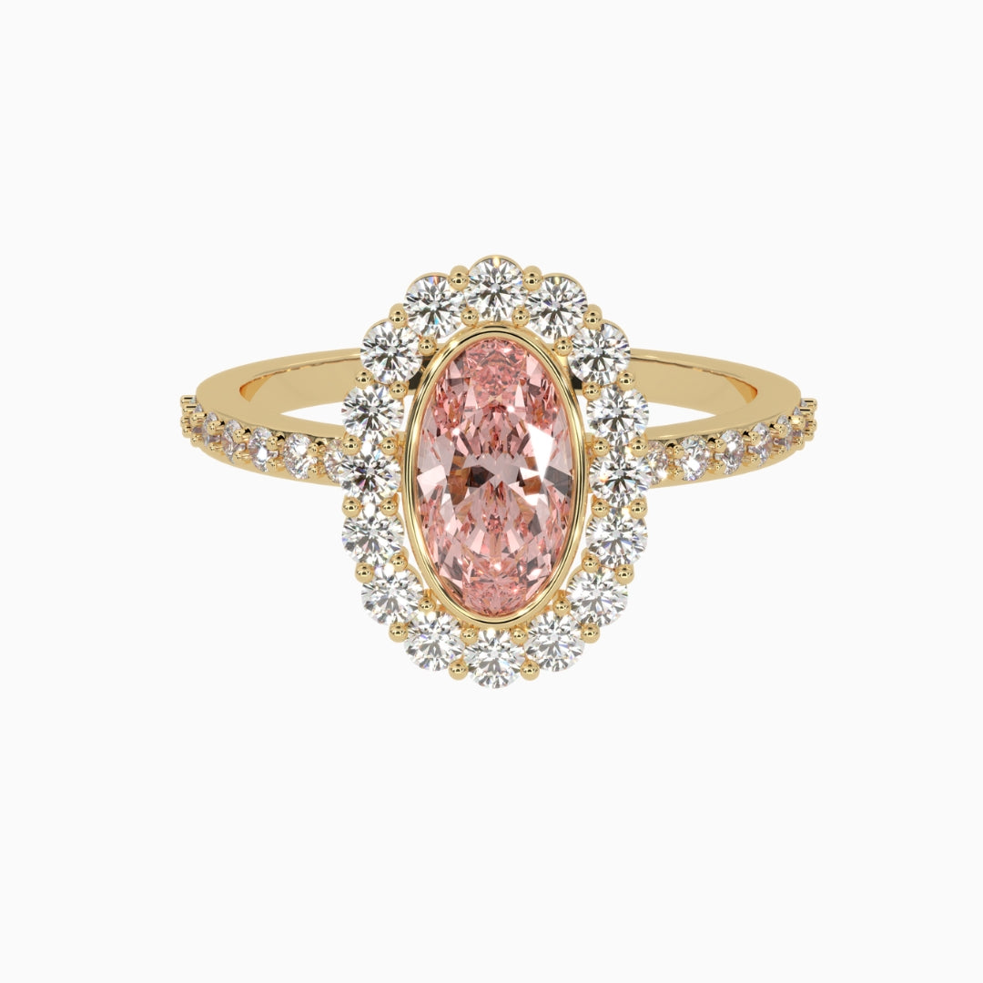 Morganite Rings Alya Yellow Gold