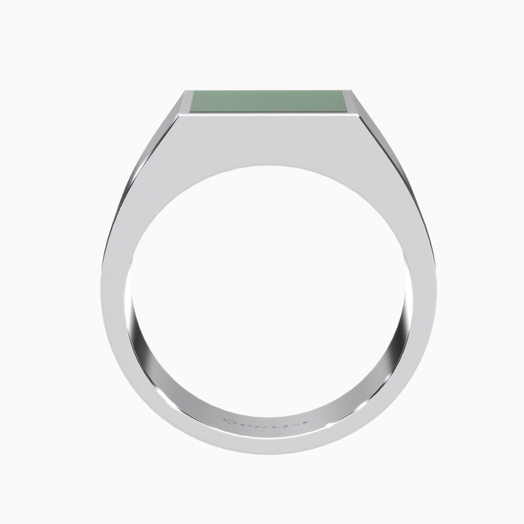 Green Malachite Rings Midha Silver