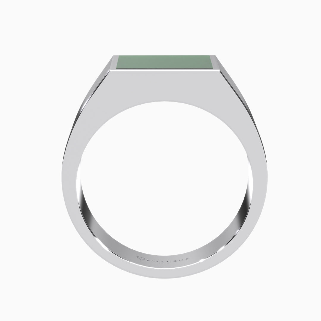 Green Malachite Rings Midha Silver