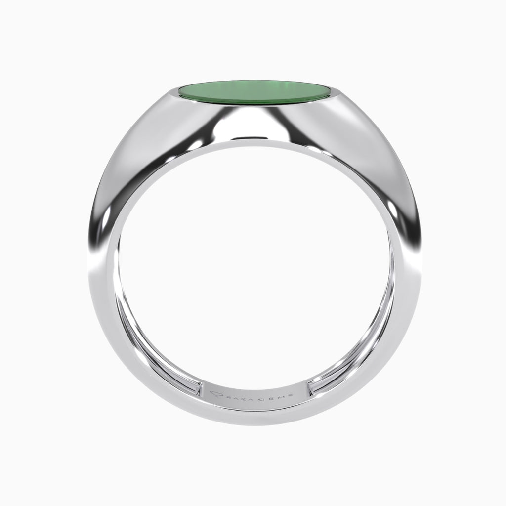 Green Jade Rings Nadia Silver 925