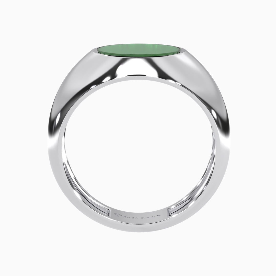 Green Jade Rings Nadia Silver 925