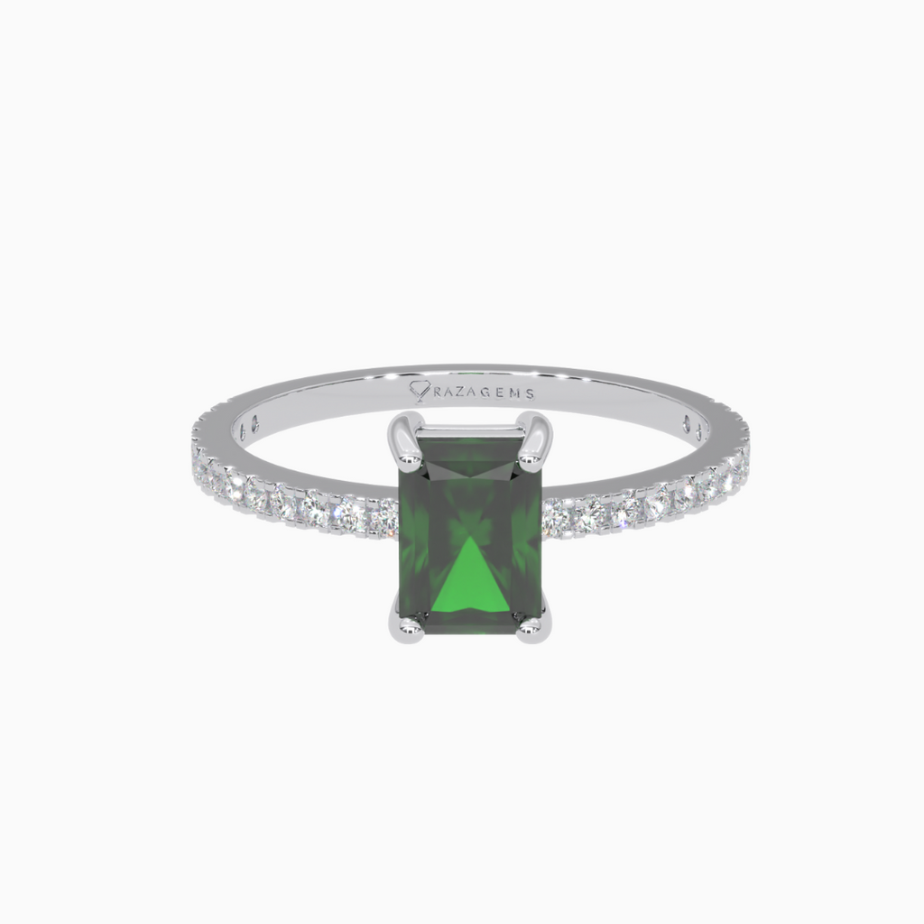 Emerald Ring  Ali Silver