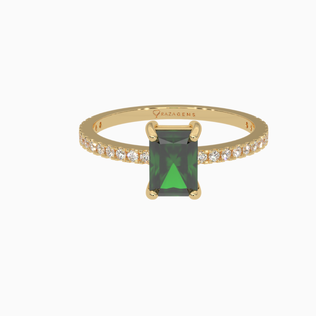 Emerald Ring  Akbar 18K Yellow Gold