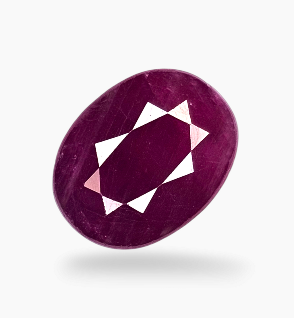 Natural Ruby Stone 4.06 Carats Oval Shape Mozambique Origin Size 10.9x8.4mm
