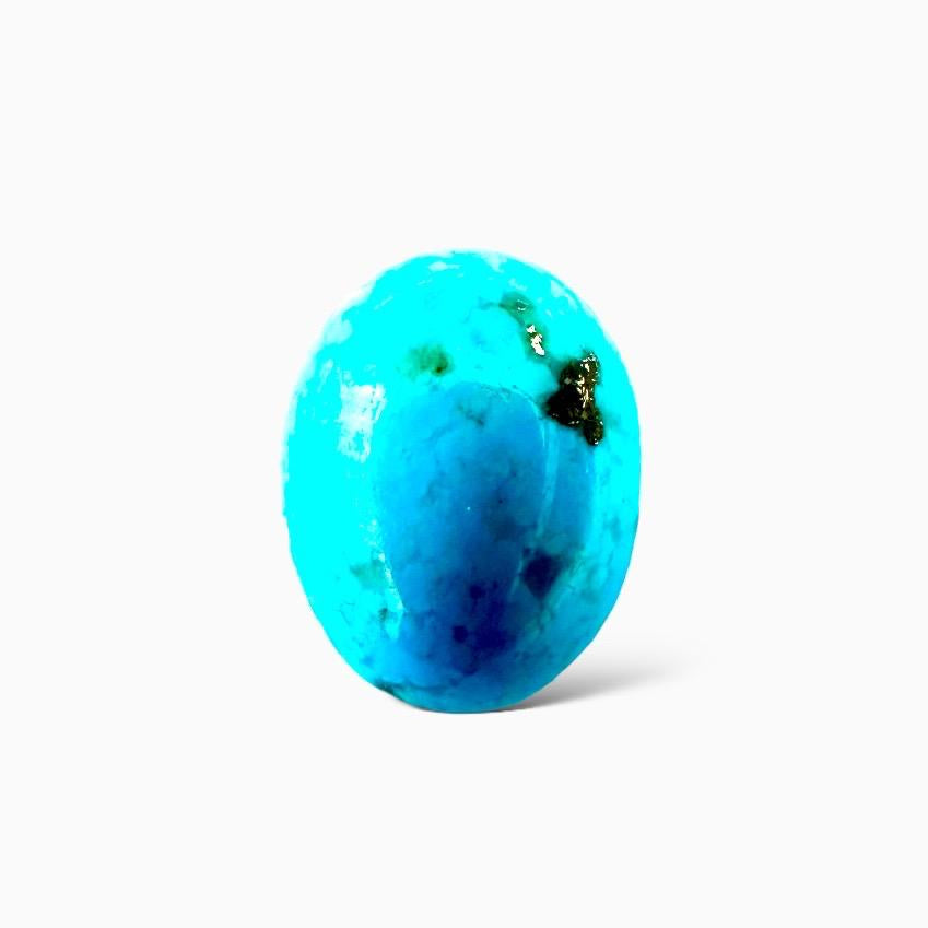 Natural Persian Turquoise 4.89 Carats Oval Cabochon Shape (12X9.5mm )