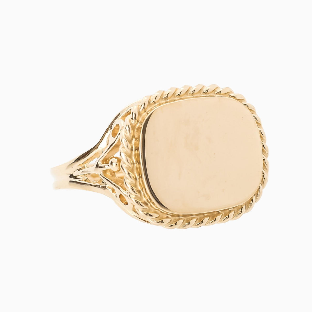 18K Yellow Gold Ring/ Beautiful Men's & Womens (RING0047)