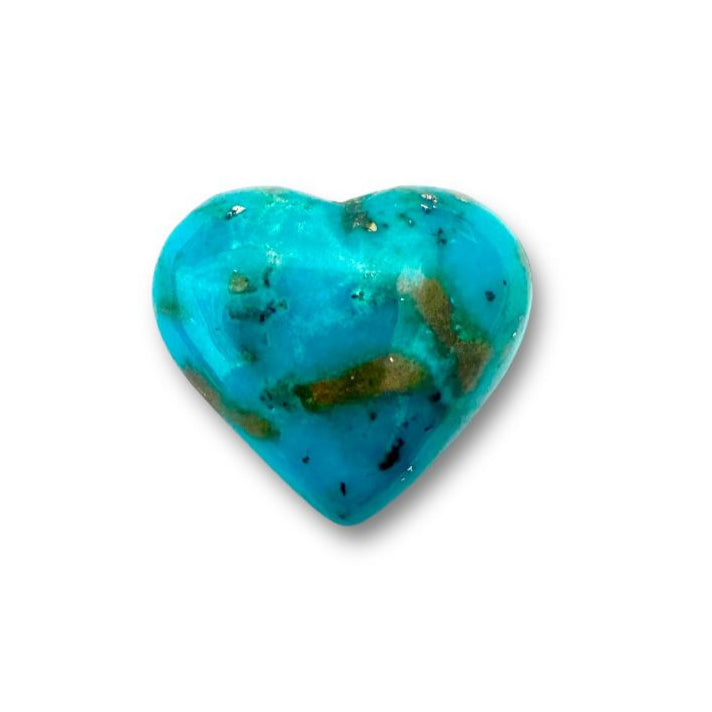 Natural Iran Turquoise 42.29 Carats Heart Cabochon Shape (28.5X15 mm )