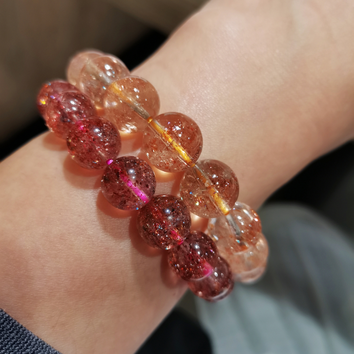 Pair of Brown Color Beads Bracelet for Men & Women (BRA0212)