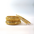 Womens Bangles Set in 18K Gold Complete Set of 6 Bangles (BAN1012)