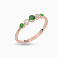 Emerald Ring Ridwana 18K Rose Gold