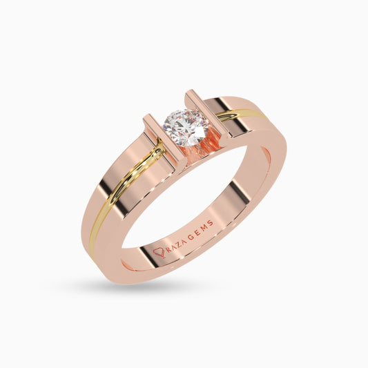 Moissanite Ring Anisa 18K Rose Gold