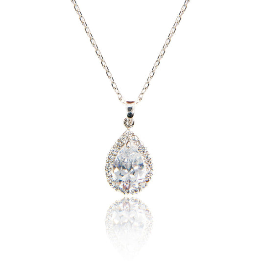 Silver Pendant (Quality 925) with Moissanite Stone(PEN0070)