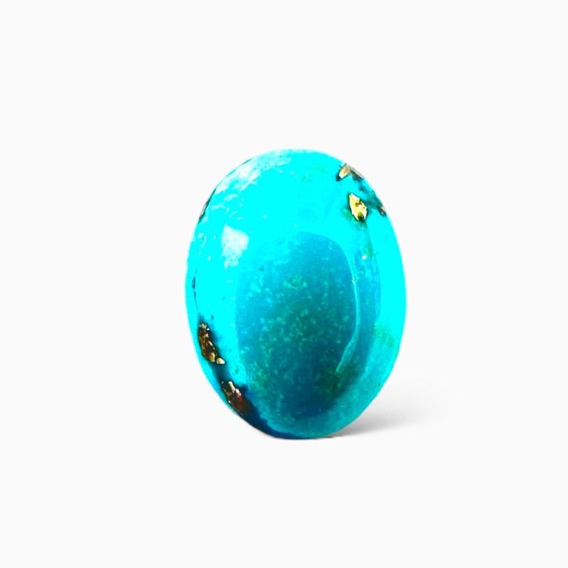 Natural Persian Turquoise 5.12 Carats Oval Cabochon Shape (10X13 mm )