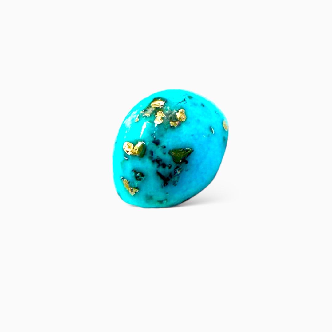 Natural Persian Turquoise 5.33 Carats Oval Cabochon Shape (12X10mm )