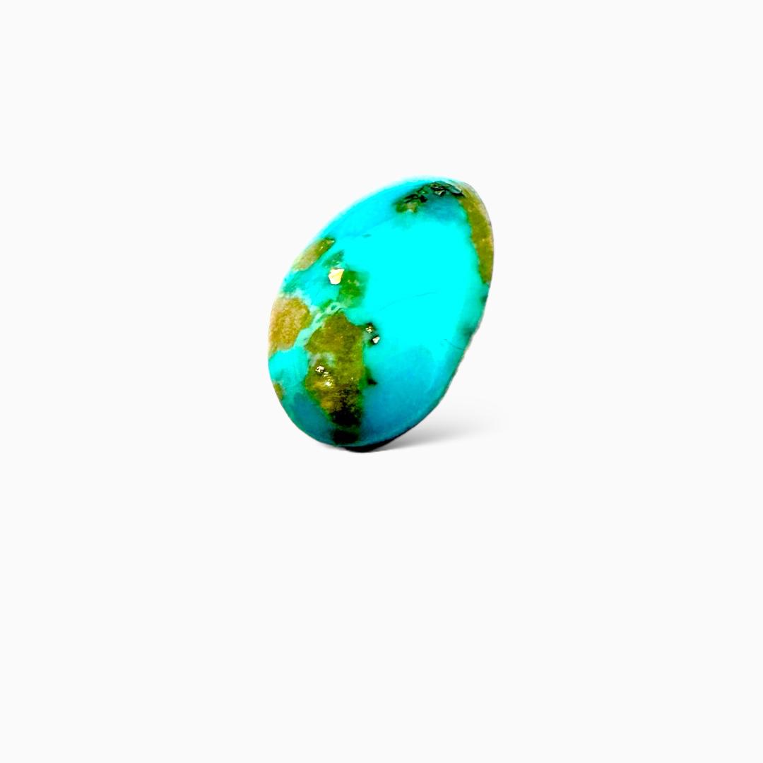 Natural Persian Turquoise 5.50 Carats Oval Cabochon Shape (16x10mm)