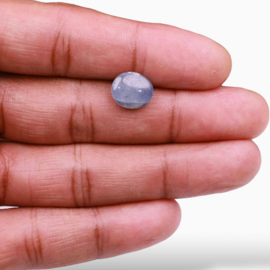 5.63 Carats Star Blue Sapphire in Oval Cabochon Shape & 11.7x10mm Size
