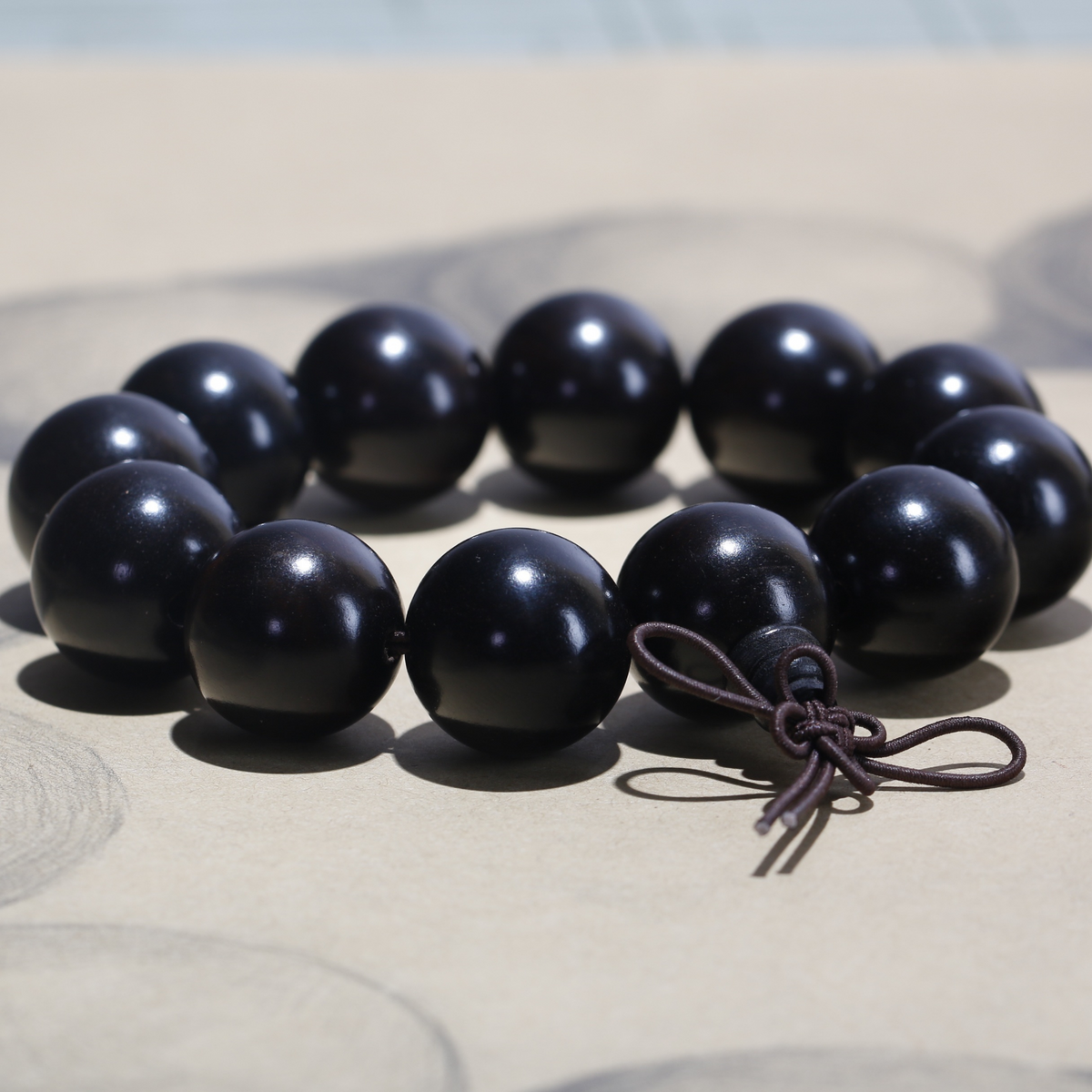 Black Color Beads Bracelet for Men & Women (BRA0208)