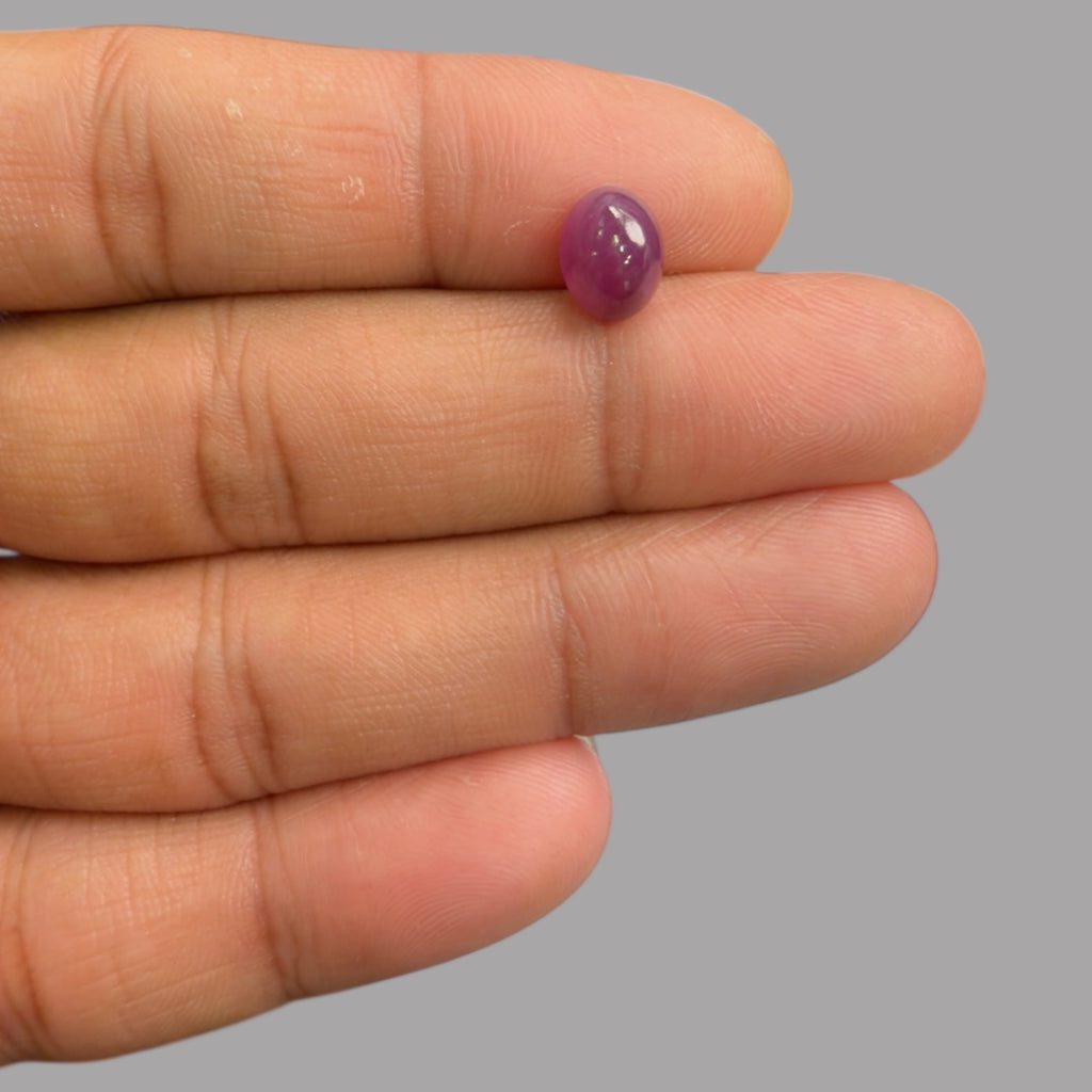 3.37 Carat Rare Pink Star Ruby - Unheated & Natural – 9x6.9 mm