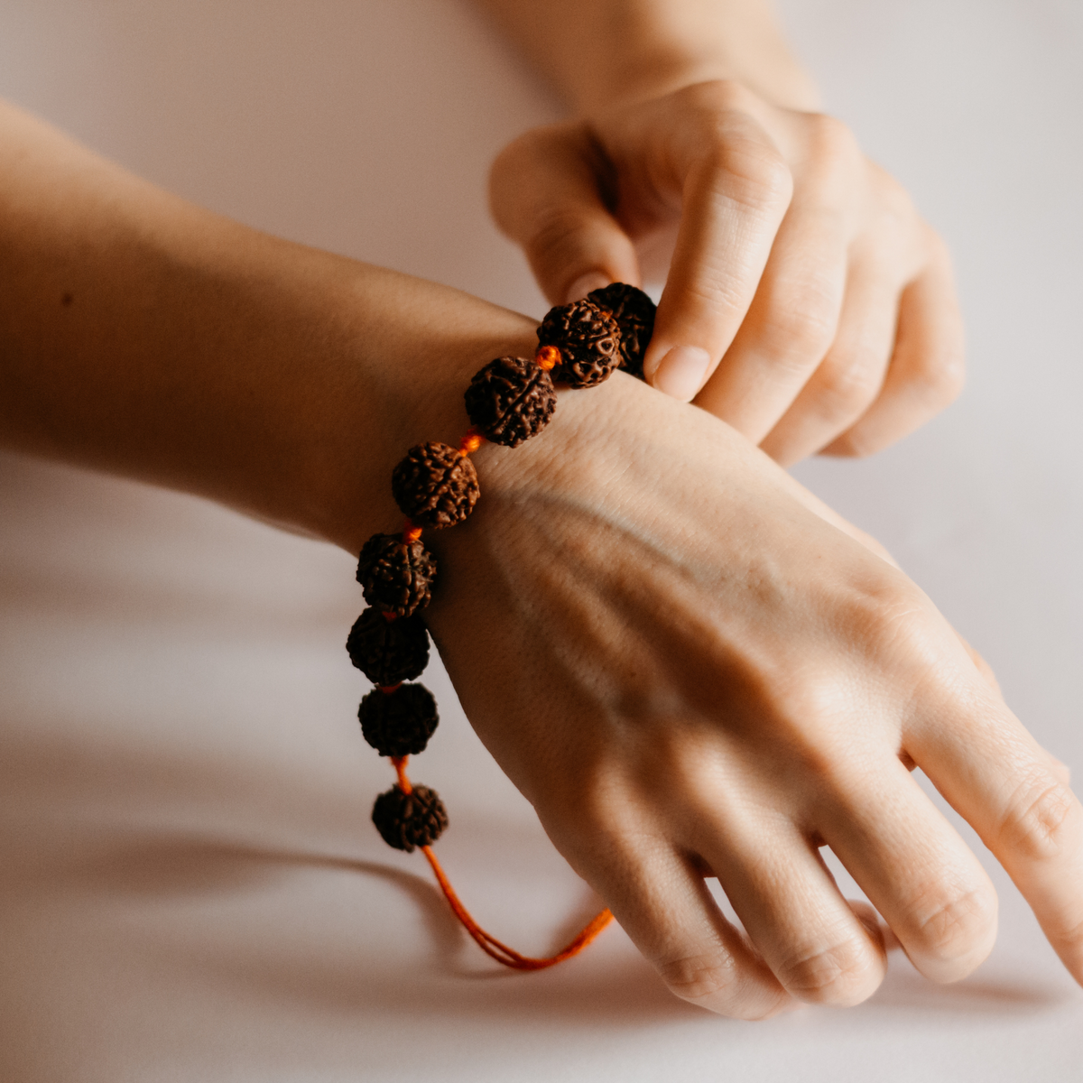 Brown Natural Color Beads Premium Bracelet for Men & Women (BRA0221)