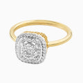 18K Yellow Gold with Moissanite Gemstone Ring (RING0062)