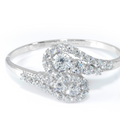 Beautiful White Stone and Silver (Quality 925) Bracelet for Women (BRA0226)