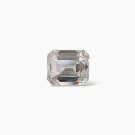 5 Carats Moissanite Diamond Emerald Cut in White 9 by 11 MM