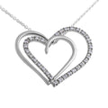 (PEN0071) Silver Pendant (Quality 925) with Moissanite or Zircon