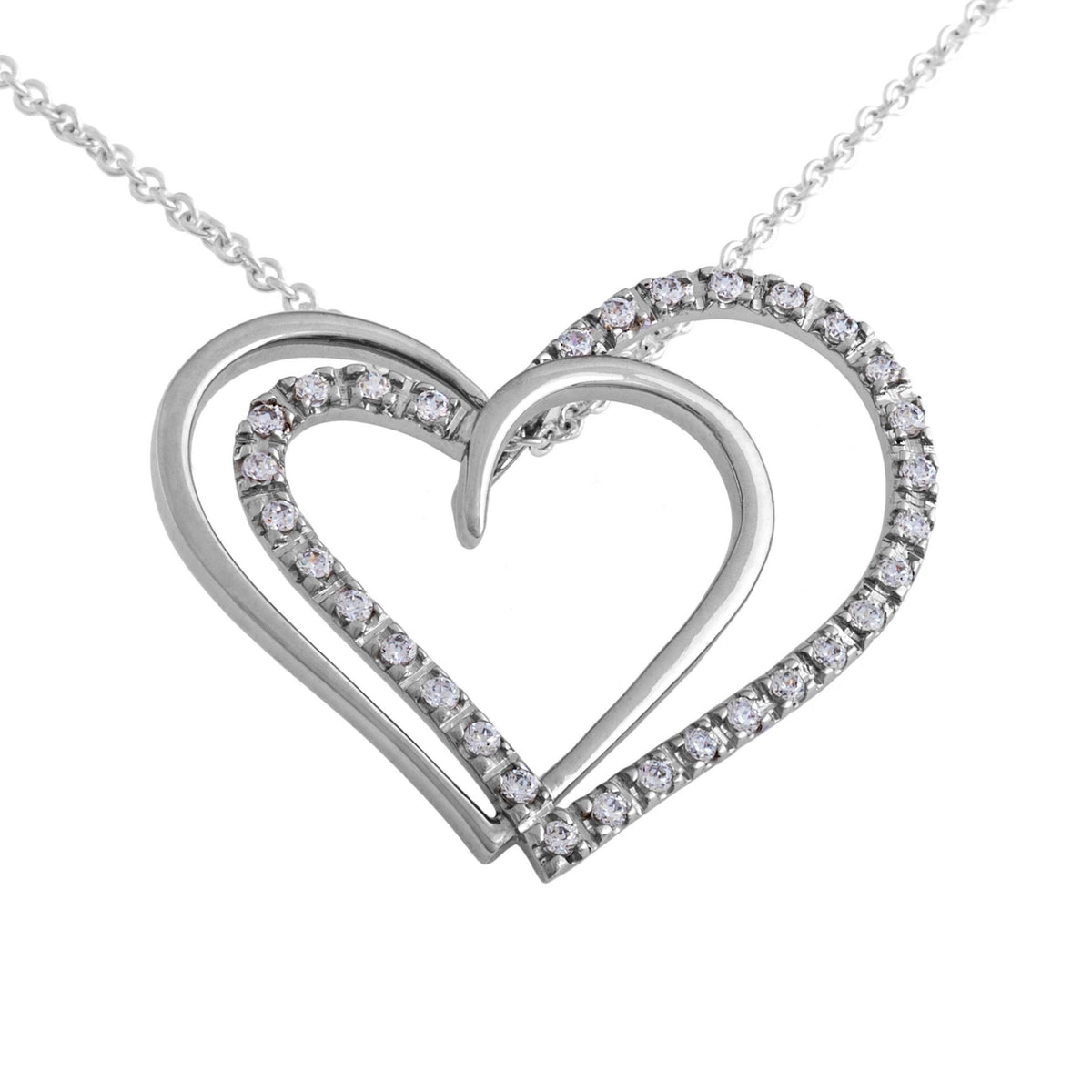 (PEN0071) Silver Pendant (Quality 925) with Moissanite or Zircon